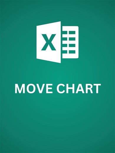 Excel trick move charts perfectly #excel #excelchart #tips