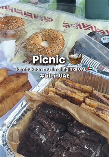 Musim dingin di UAE = musim picnic 😍 Seperti biasa aku bikin Sourdough Sandwich 🥪 🤭 #lifeinuae #dayinmylife #anakrantau #masakansimple #masakanrumahan