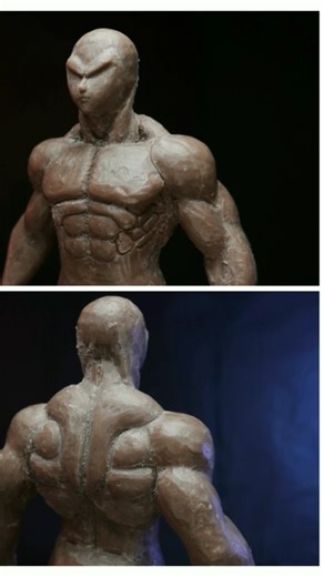 Paper mache action figure | Clay structure |Goku part one #anime #dragonball