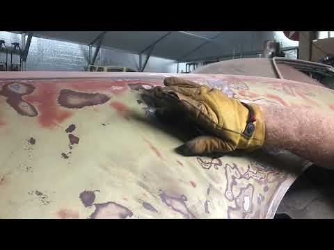 Oil canning removal with a MIG welder trick… 5 minute fix!
