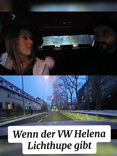 VW Helena gibt Lichthupe – Fahrschule erleben
