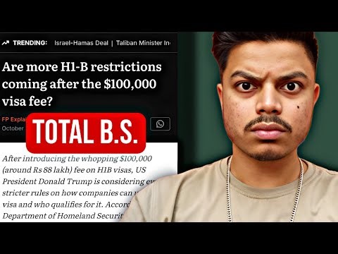 The Whole H1B VISA Fees DRAMA | Hrishikesh Medhi
