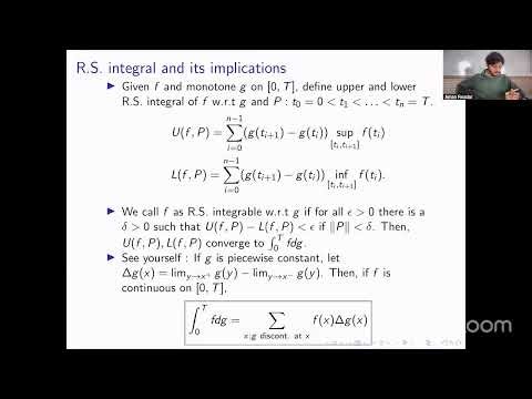 Lecture 20 | Stochastic Calculus and Mathematical Finance | Sandeep Juneja | Ashoka University