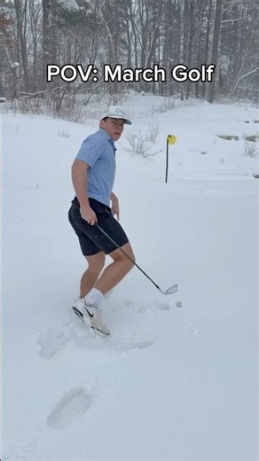 Snow golf… #golf