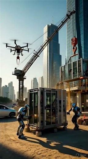 The Self-Building City #futuristiccity #automobile #smartcitylife #futuristic #architecture