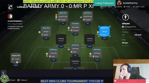💥BEAT THE BARMY ARMY💥MR P XI (VIEWERS TEAM)💥 !prime !discord !socials