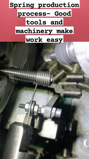 Spring production process- Good tools and machinery make work easy #Manufacturing #amazingvideo | Rahul Yadav