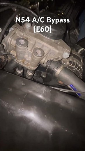 Bypassing A/C compressor n54 E60 535i full video posted to channel #troubleshooter #bmw #mechanic