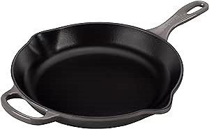 Le Creuset Enameled Cast Iron Signature Iron Handle Skillet, 10.25", Oyster