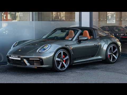 2023 Porsche 911 (992) Targa 4S - Aventurine Green Metallic - Walkaround & Start-Up