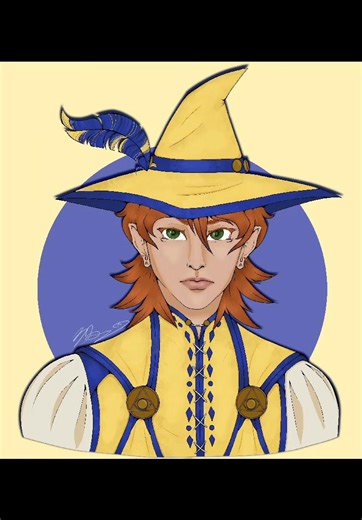Randomly decided I want to start posting art on here? But also idk how best to do that so I guess I’ll just post this speed draw from my newest piece. This is my Wizard101 character Elijah :) #art #wizard101 #drawing #procreate #OC