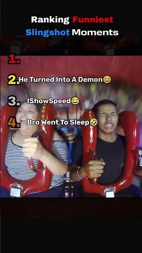 Ranking the funniest slingshot ride reactions caught on camera 🎢😂