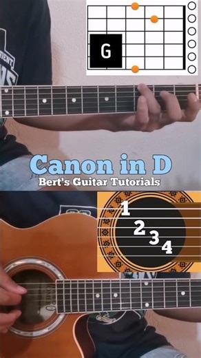 Canon in D #guitartutorial #bertsguitartutorials