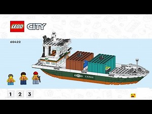 LEGO instructions - City - Harbour - 60422 - Seaside Harbor with Cargo Ship (Book 1)