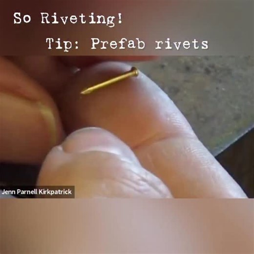 Silvera Jewelry School on Instagram: "So Riveting!—Cold Connection That’s Invisible or Show-Stopping Rivets are one of those techniques that quietly solve a lot of problems. Need to attach metal without heat? Rivet. Want movement in a piece? Rivet. Looking for a decorative detail that doubles as structure? Rivet. Over two evenings, Jenn walks you through every style of rivet you’d actually use: standard, flush (completely invisible), ball and decorative heads, pre-made, stilt, tube, and moving r