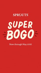 Buy one get one free or buy one get one 50% off* on tons of healthy favorites, now through May 27th! | Sprouts Farmers Market | Facebook