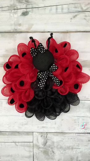 DIY Ladybug Wreath Tutorial for Your Front Door