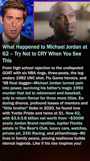 What Happened to Michael Jordan at 62 - Try Not to CRY When You See This #shorts