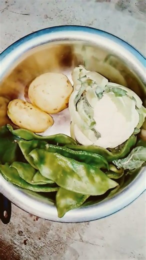 #machhali phool gobhi aur aalu Sim ka video 🥔🥦🐟