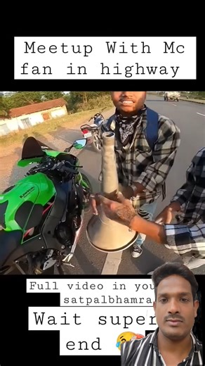 Heavy rider vs ninja Zx10r rider full video in yt@SATPALBHAMRA #kawasaki #zh2 #ytshorts #zx10r