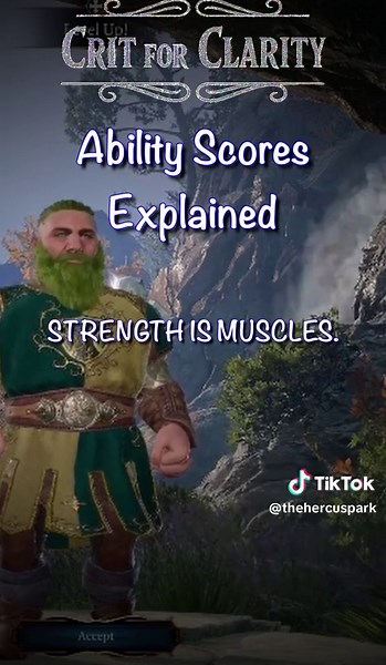 Ability Scores Explained Your guide to understanding D&D — fast. From rules newbies always ask to mechanics veterans always debate, Crit for Clarity breaks the game down cleanly, simply, and with zero confusion. Level up your play one clear rule at a time. (Link in Bio) #dnd, #dndtips, #dndtutorial, #dndbeginners, #howtoplaydnd, #dndrules, #tabletoprpg, #ttrpg, #roleplayinggames, #dungeonsanddragons, #dice, #dndshorts, #learnDND, #dnd5e, #dndvideos, #rpgcommunity, #Fortnite, #Minecraft, #Baldurs