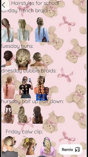 Hairstyles for school #viral #preppy #trending