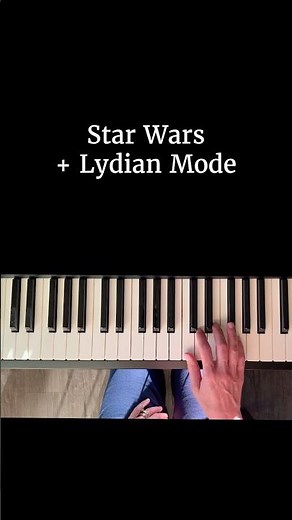 Star Wars & the Lydian mode #piano #music #starwars #musictheory #maythe4thbewithyou