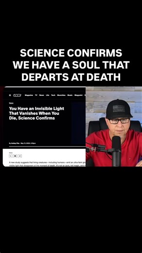 A recent scientific study revealed that we have an invisible light source that leaves the body upon death. The Bible reveals what this life force is. #soul #spirit #eternalspirit Watch the full podcast at the link below 👇🏽 https://youtu.be/0JnTZX9x-sw?si=cR90tbbrpILAMvY8 | End Time Headlines