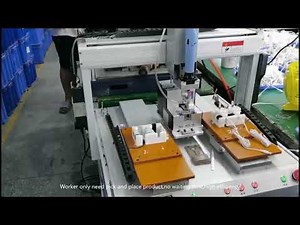 Gantry type automatic screw dispenser machine with electric screwdriver and workbench, China factory