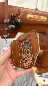 4.1K views · 1K reactions | This cobra class 26 clip-clopping along is music to my ears! Love how this cactus knife sheath is looking!  Shooting for a Sunday or Monday launch for this batch of knife sheaths! Y’all let me know when would work best for y’all!  #pancakeknifesheath #knifesheath #leatherwork #leathersewingmachine #sewingmachine #cobrasewingmachine #leathermachineco #hermanoakleather #tooledleather #handmade #braidedrootscraftco | Braided Roots Craft Co | Facebook