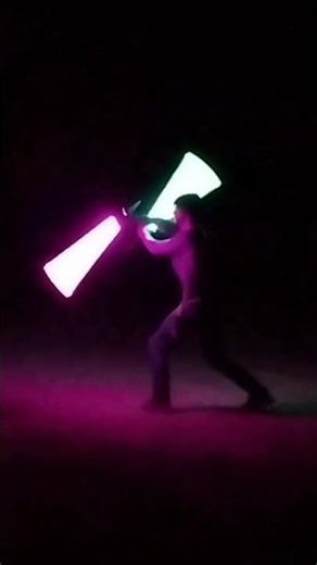 Dual Lightsaber Practice #flowarts #lightsaber #starwars