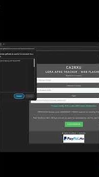 How to update LoRa APRS tracker using web flasher #LORA #APRS #ESP32