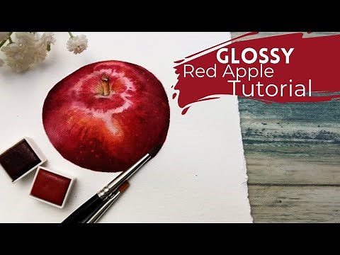 PAINTING GLOSSY RED APPLE TUTORIAL