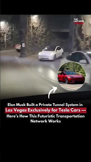 Elon Musk's Las Vegas Loop: Viral Tesla-Only Underground Tunnel by The Boring Company!