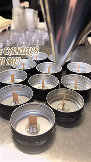 Pouring 2oz Candles for Events and Party Favors