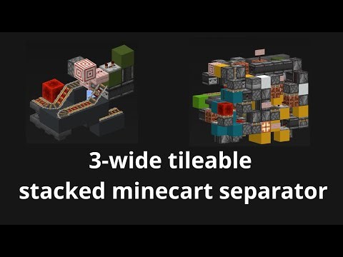 Stacked Minecart Separator | Minecraft Bedrock Edition