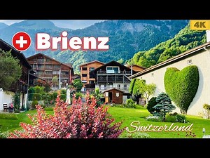 Swiss Village Brienz - brienz Lake | Valley in Switzerland 4K !
