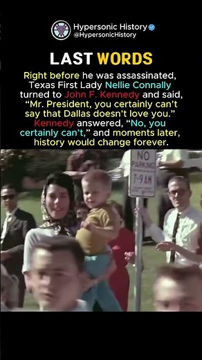 JFK’s Last Words Before History Changed Forever 🤯😱 #shorts #history