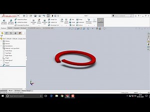 3-D Modeling of Spring Washer By Two different Methods in Solidworks.