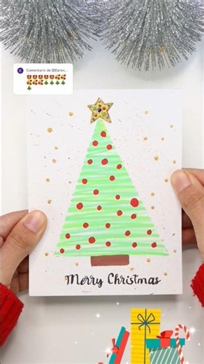 DIY Pop Up Christmas Tree Card Tutorial 🎄❤️ Cute and easy Christmas gift #christmas #christmascard