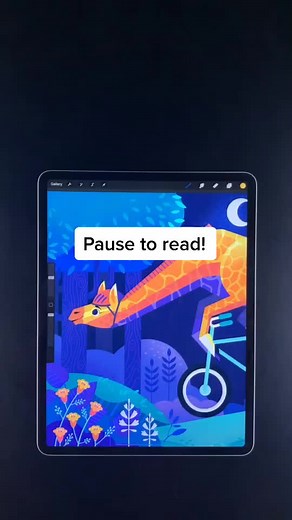 #procreate #tutorial: Clippimg Masks. #howto #art #procreateapp art by Rebecca Mills
