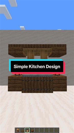 Simple Kitchen Design in Minecraft