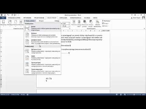 Word-12 1 strona poziomo jak ją ustawić