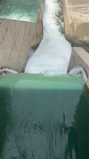 Overtopping flap gate flow #hydropower