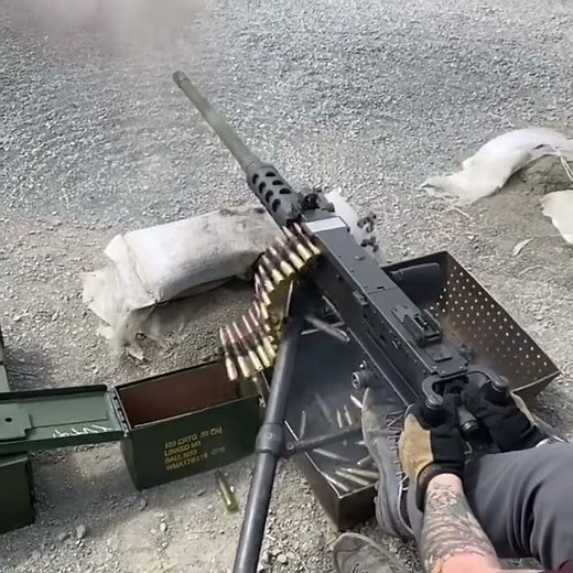 Firing the Browning M2HB .50 Cal Machine Gun #Shorts