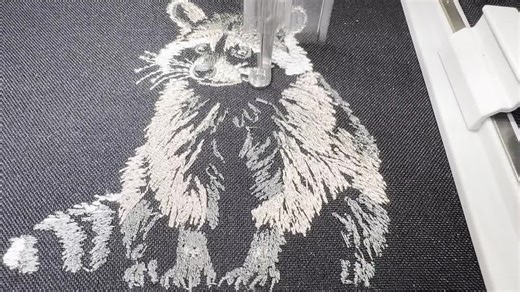 Realistic Raccoon Embroidery Design - Adorable and Detailed Embroidery Wild Animal Art, Black Fabric, PES, Baby Clothes, Home Decor - Etsy