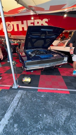 Immaculate 1968 Dodge Charger with a Gen 3 6.4L HEMI, custom Indigo Blue paint, sits on a Fast Track RS chassis with a clean interior by DJ designs. Traditional style and modern power unite🤝 @motherspolish @semashow #sema #semashow #mopar #charger #dodge #cars | Restomods