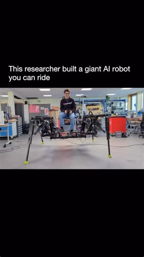InsideBytes on Instagram: "Meet the “Megabot” 🤖 — a gigantic, four-legged robot that can actually be piloted by a human! Designed by Eirlab, this beast of a machine weighs an incredible 250 kg (551 lbs) and runs on powerful electric actuators and car batteries ⚡🔋. What makes it jaw-dropping is not just its size, but the way it moves so smoothly while carrying a person on its platform — almost like something straight out of a sci-fi movie 🎬🚀. Imagine a future where machines like this could be