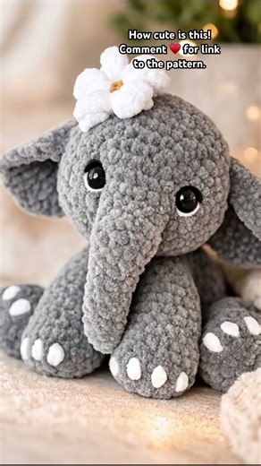🐘 You Won’t Believe How Easy It Is to Make This Crochet Elephant!