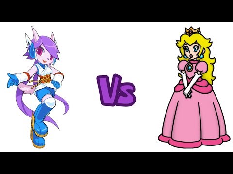 Freedom Planet Mugen - Sash Lilac Vs Princess Peach (Gameplay)
